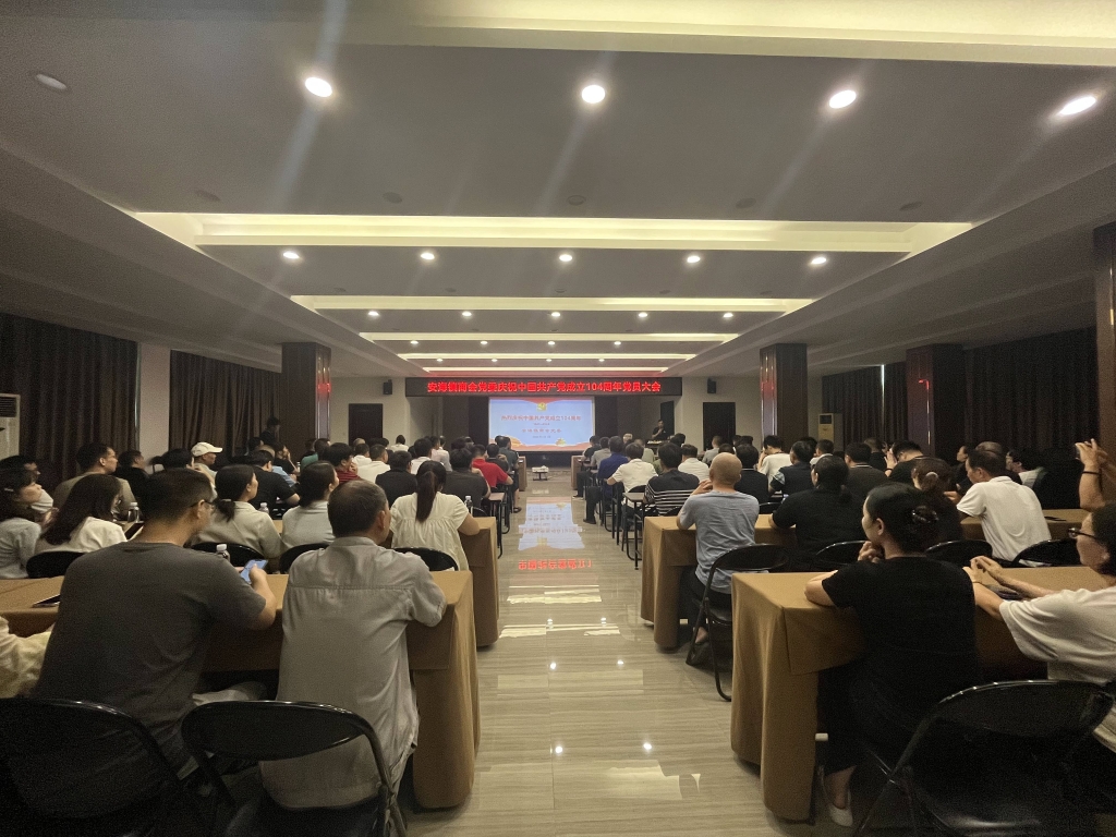 天辰注册党总支庆祝中国共产党建党104周年党员大会圆满举行